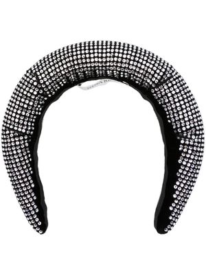 Nina Ricci strass-embellished velvet headband - Black