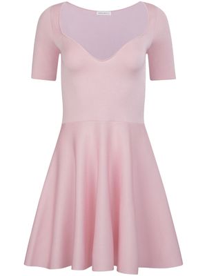 Nina Ricci sweetheart-neck flared minidress - Pink