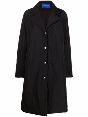 Nina Ricci taffeta padded cocoon coat - Black