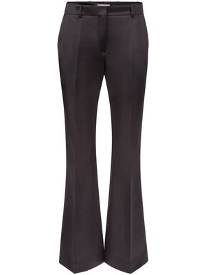 Nina Ricci tailored flared satin trousers - Black
