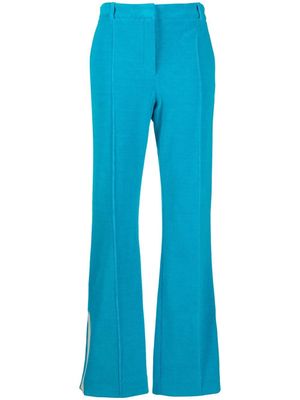 Nina Ricci terry-cloth wide-leg trousers - Blue