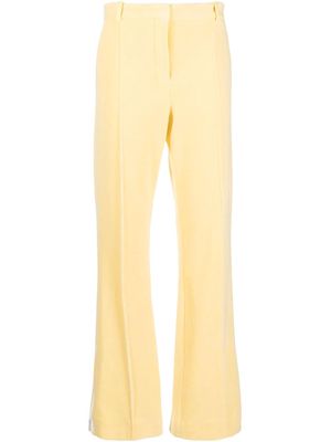 Nina Ricci terry-cloth wide-leg trousers - Yellow
