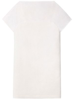 Nina Ricci textured short-sleeve mini dress - White