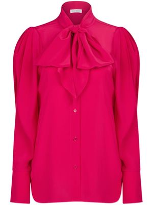 Nina Ricci tie-neck silk blouse - Pink