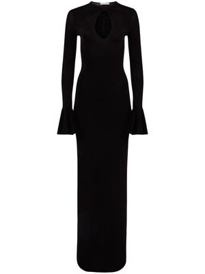 Nina Ricci twisted jersey maxi dress - Black