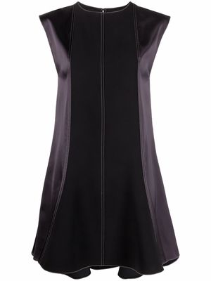 Nina Ricci two-tone panelled dress - Black