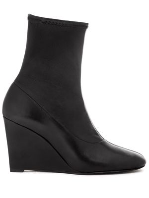Nina Ricci wedge-heel ankle boots - Black