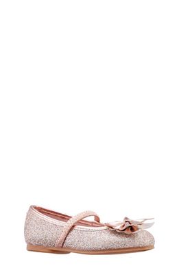 Nina Rosalina Ballet Flat in Rosegold Baby Glitter