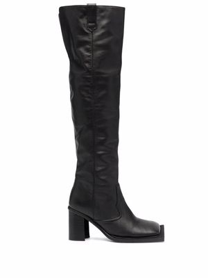 Ninamounah Howling knee-length boots - Black