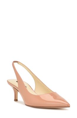 Nine West Nataly Slingback Pointed Toe Pump in Light Natural 110