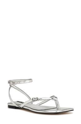 Nine West Nelson Strappy Sandal in Silver