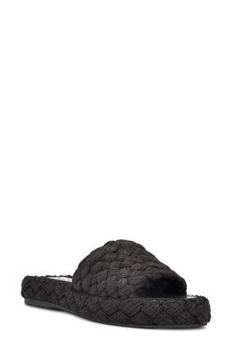 Nine West Stef Espadrille Slide Sandal in Black