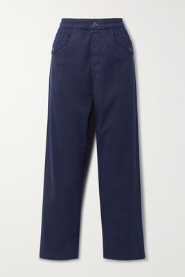 Ninety Percent - Wolfe Organic Cotton-twill Straight-leg Pants - Blue
