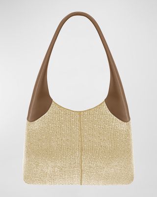 Ninfa Eco-Fabric Straw Shoulder Bag