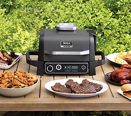 Ninja 7-in-1 Woodfire Electric Outdoor Grill& Air Fryer