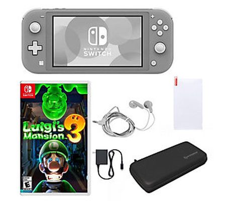 Nintendo Switch Lite with Luigi's Mansion Game & Accessories
