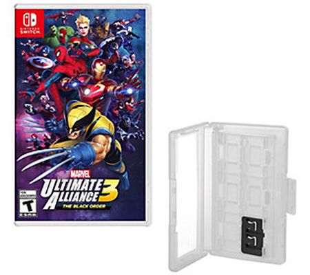 Nintendo Switch Marvel Ultimate Alliance 3 & Co nsole Caddy