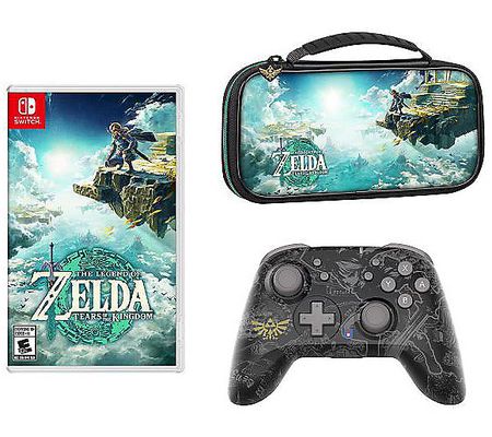 Nintendo Switch Zelda Tears of the Kingdom Trav el Case Bundle