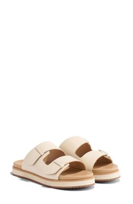 Nisolo Ella Go-To Platform Slide Sandal in Bone