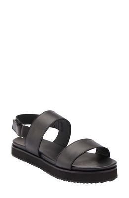 Nisolo Go-To Flatform Sandal in Black/Black