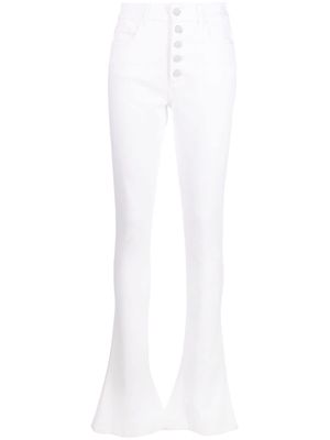NISSA button-fastening slim-fit jeans - White