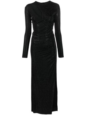 NISSA crystal-embellished maxi dress - Black