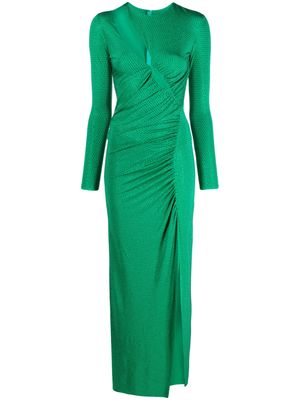 NISSA crystal-embellished maxi dress - Green