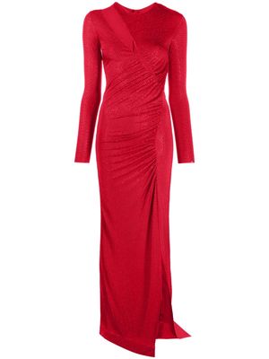 NISSA crystal-embellished maxi dress - Red