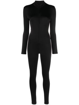 NISSA mock-neck zip-up jumpsuit - Black