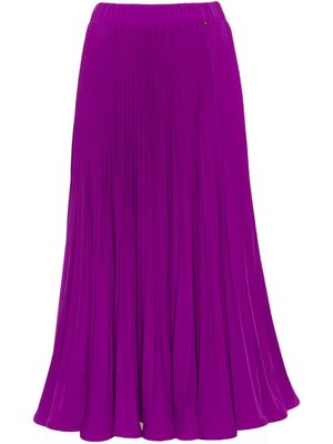 NISSA pleated midi skirt - Purple