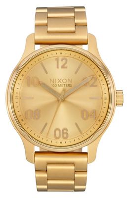 Nixon The Patrol Bracelet Watch, 42mm in Gold 