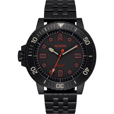 Nixon The Stinger Dive Bracelet Watch, 44mm in All Black /Lum 