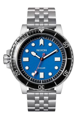 Nixon The Stinger Dive Bracelet Watch, 44mm in Silver /Blue /Black 