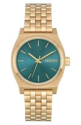 Nixon Time Teller Bracelet Watch, 31mm in Gold/marsala/gold 