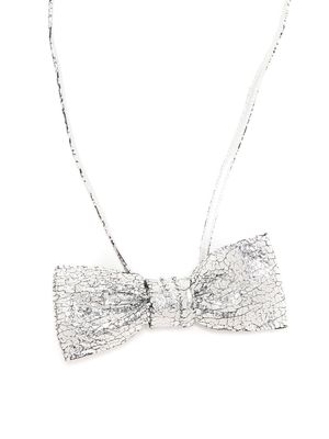 Nk Bruna bow-detail necklace - Silver