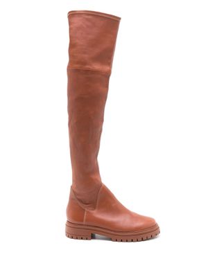 Nk Claire thigh-high leather boots - Brown
