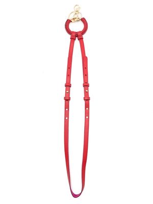 Nk Clarice leather bag strap - Red