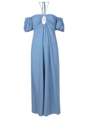 Nk cold-shoulder maxi dress - Blue