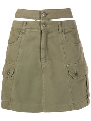 Nk double-waist mini skirt - Green