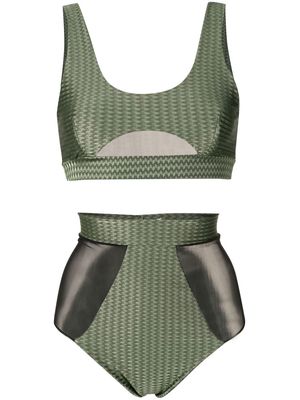 Nk Eros textured bikini set - Green
