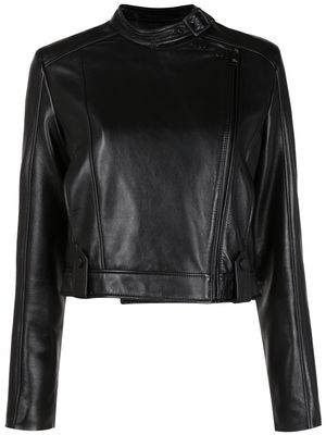 Nk Fiona leather jacket - Black