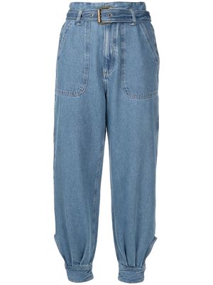 Nk Freddie high-waisted slim-fit jeans - Blue