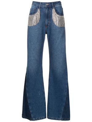 Nk Milena high-waisted flared jeans - Blue