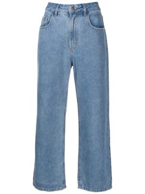 Nk Mish high-waisted cropped jeans - Blue