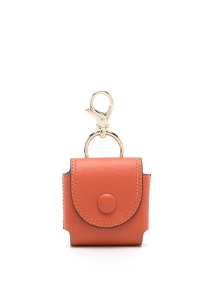 Nk Nara leather phone holder - Orange