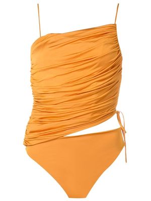 Nk Omma asymmetrical ruched body - Yellow