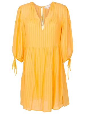 Nk three-quarter sleeves cotton dress - Yellow