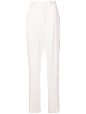 Nk Window Crepe high-waisted trousers - White