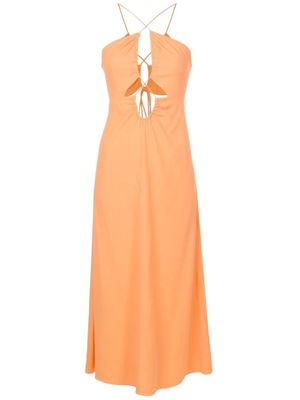 Nk Yasmin cut-out detail long dress - Orange