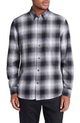 NN07 5997 Arne Ombré Plaid Button-Down Shirt in 789 Grey Check